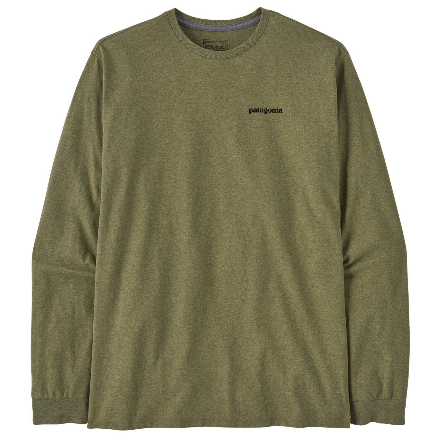 

Лонгслив Patagonia L/S P 6 Logo Responsibili Tee, цвет Buckhorn Green