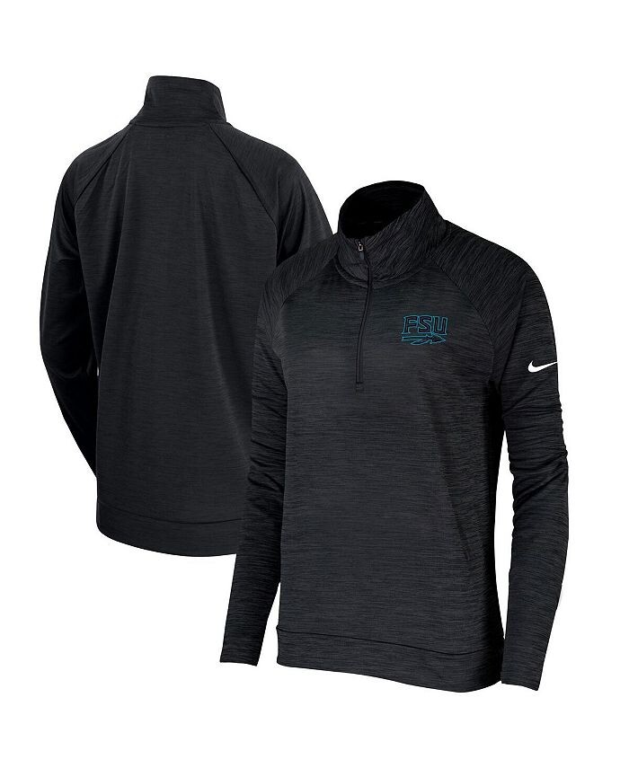 

Женский черный пуловер с полумолнией до половины штата Флорида Seminoles Heritage Pacer Nike, черный