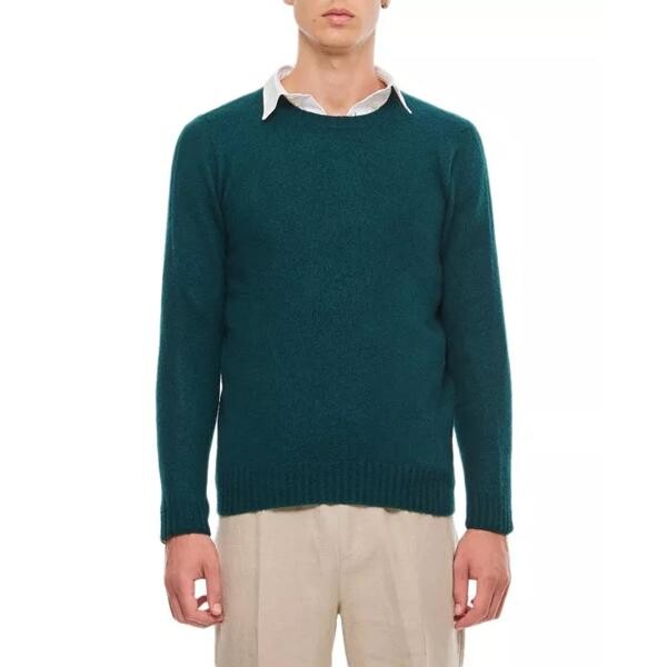 

Свитер crewneck wool sweater Drumohr, черный