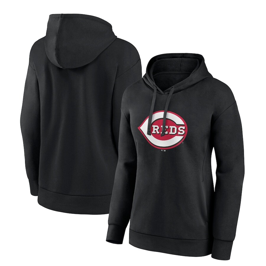 

Пуловер с капюшоном Fanatics Branded Cincinnati Reds, черный