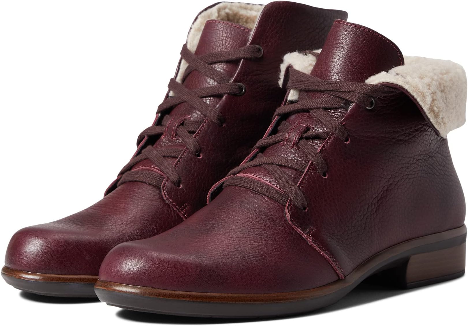 Ботинки на шнуровке Pali Naot, цвет Soft Bordeaux Leather