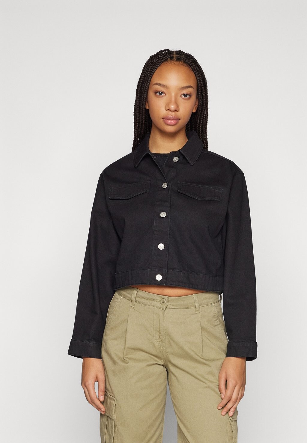 

Джинсовая куртка PCTESSIE JACKET Pieces, цвет black denim