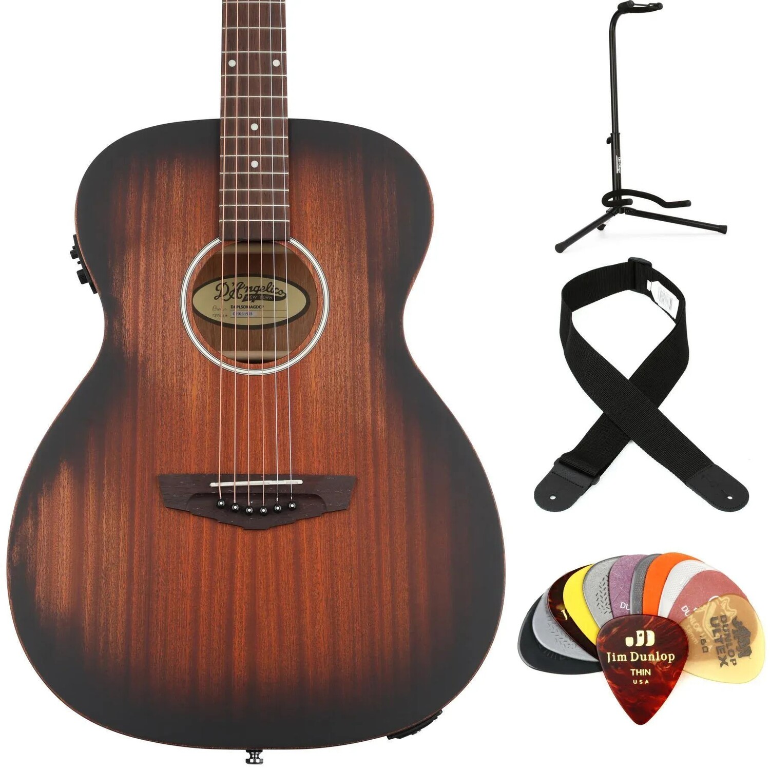 

Набор предметов для акустической электрогитары D'Angelico Premier Tammany LS - Aged Mahogany