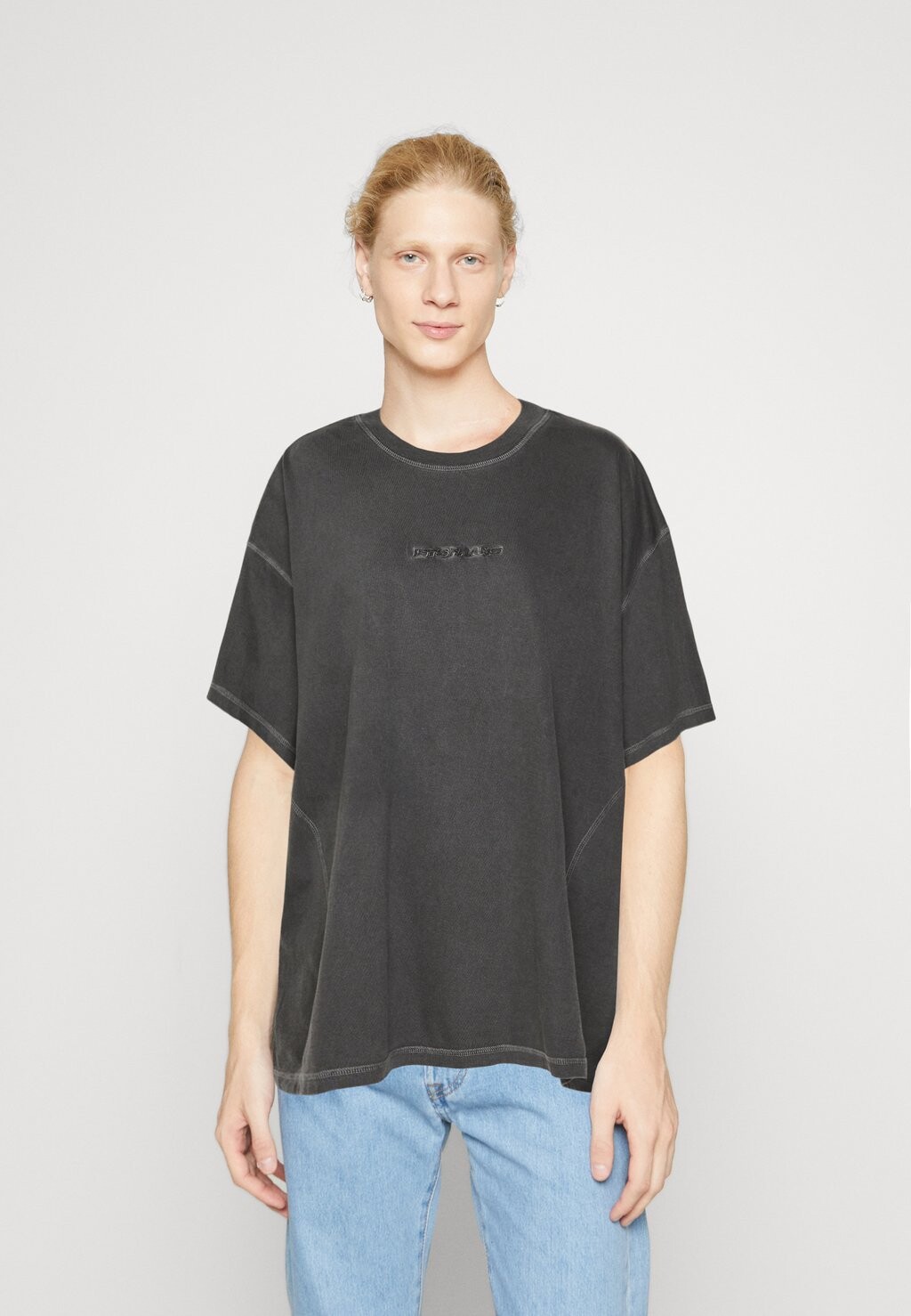

Футболка с принтом Flatlock Tee Unisex iets frans..., цвет charcoal