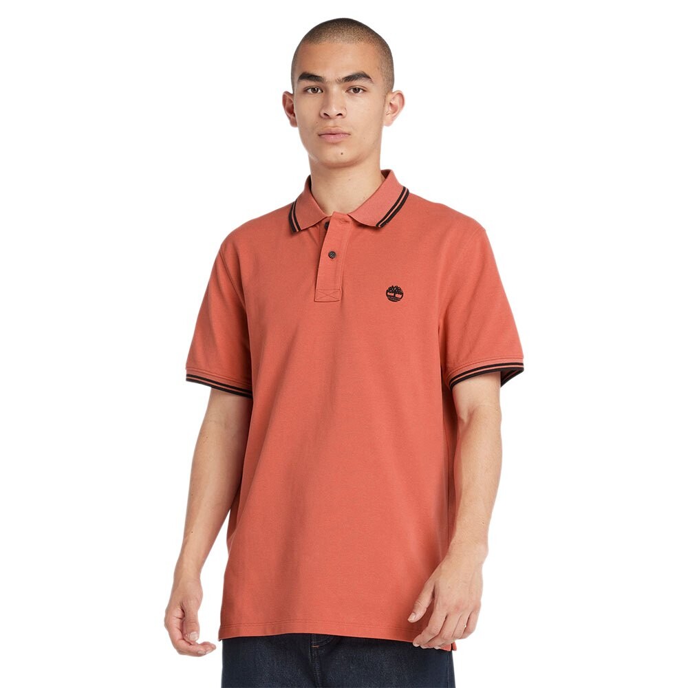 

Поло Timberland Millers River Tipped Pique, оранжевый