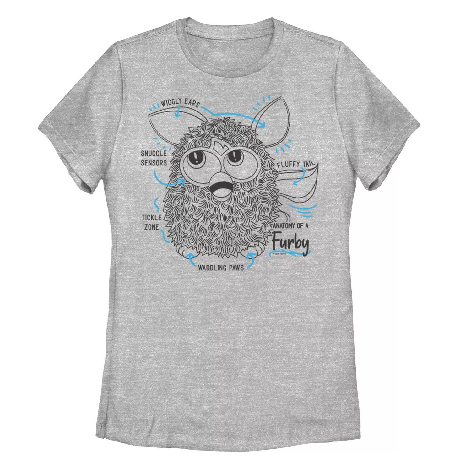 Анатомия футболки Furby для юниоров Furby Licensed Character