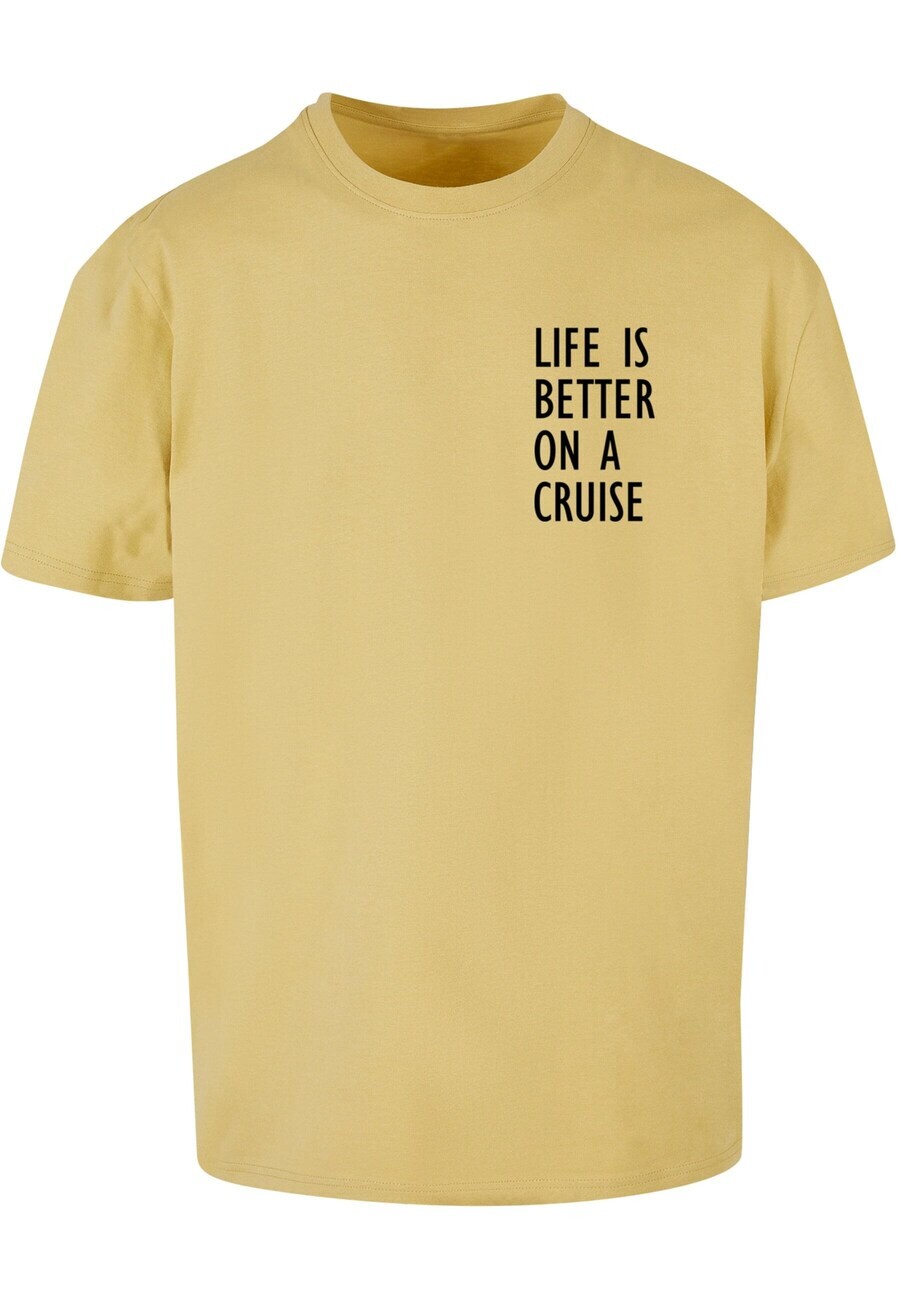 

Футболка Merchcode LIFE IS BETTER, темно-желтый