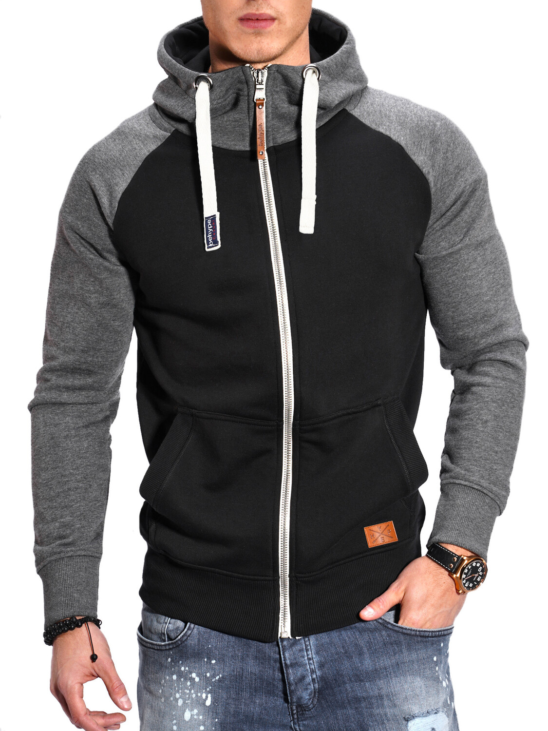 

Толстовка behype BHSILA Hoodie Weicher Kapuzenpullover Sweatshirt, черный