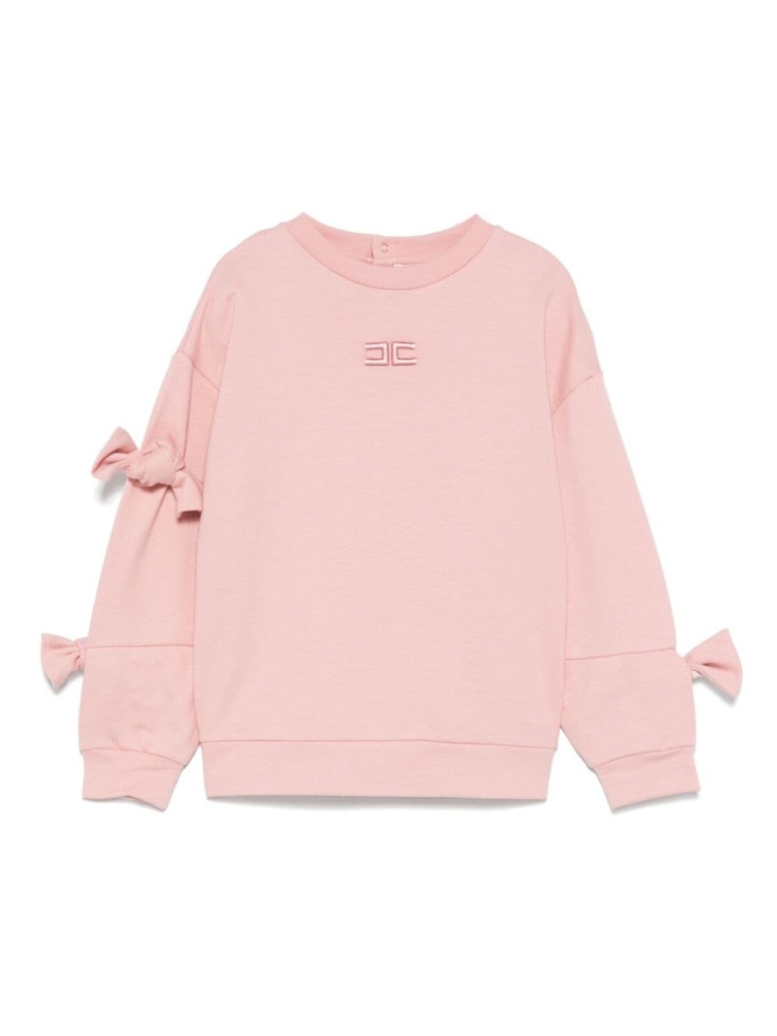 

Elisabetta Franchi La Mia Bambina толстовка с вышитым логотипом, розовый