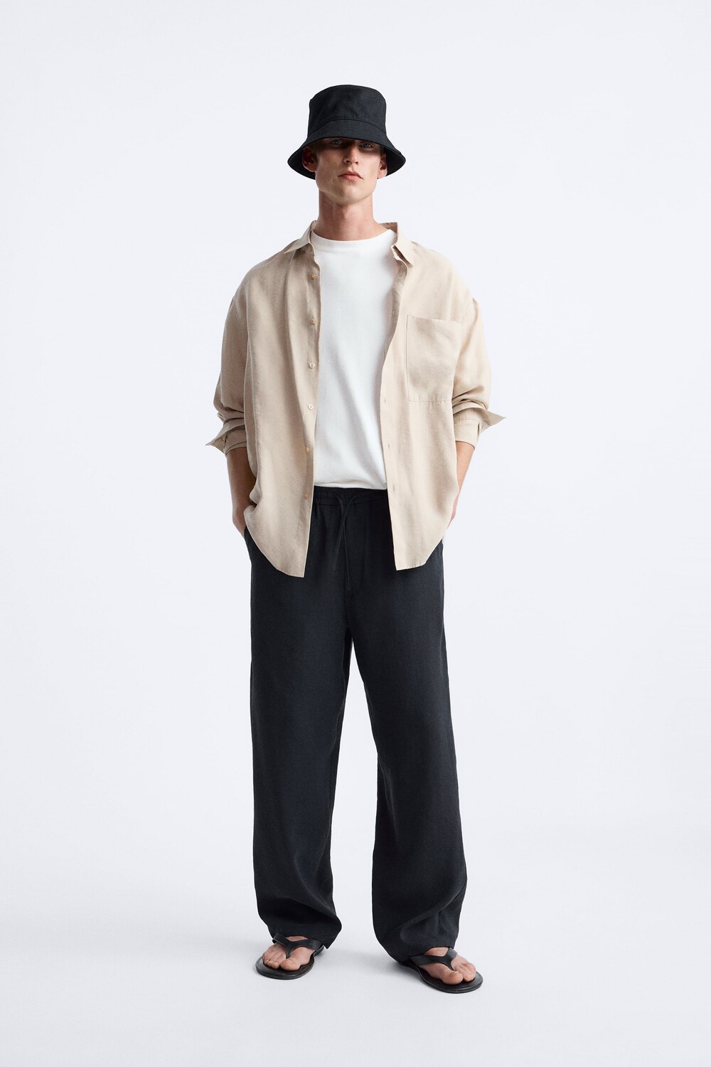 

Брюки из модала Zara, антрацитово-серый