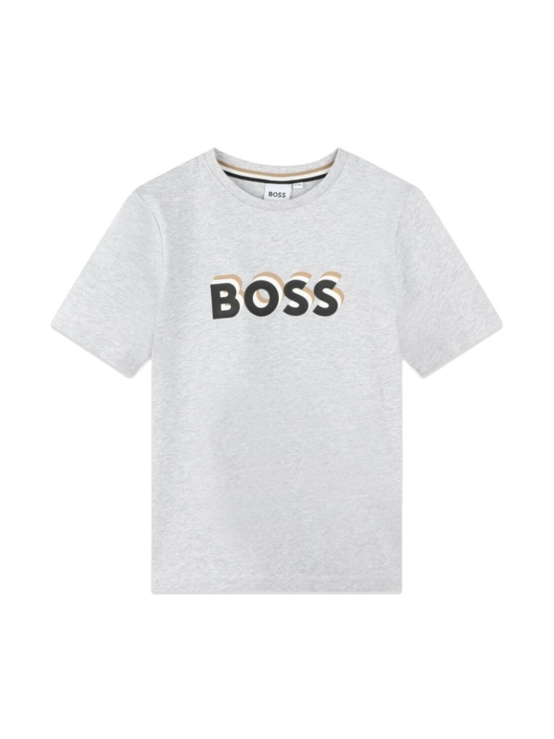 

Футболка с логотипом BOSS Kidswear, серый