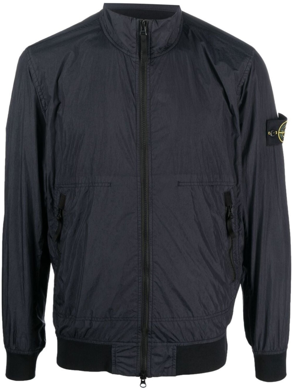 

Stone Island бомбер с нашивкой-логотипом, синий