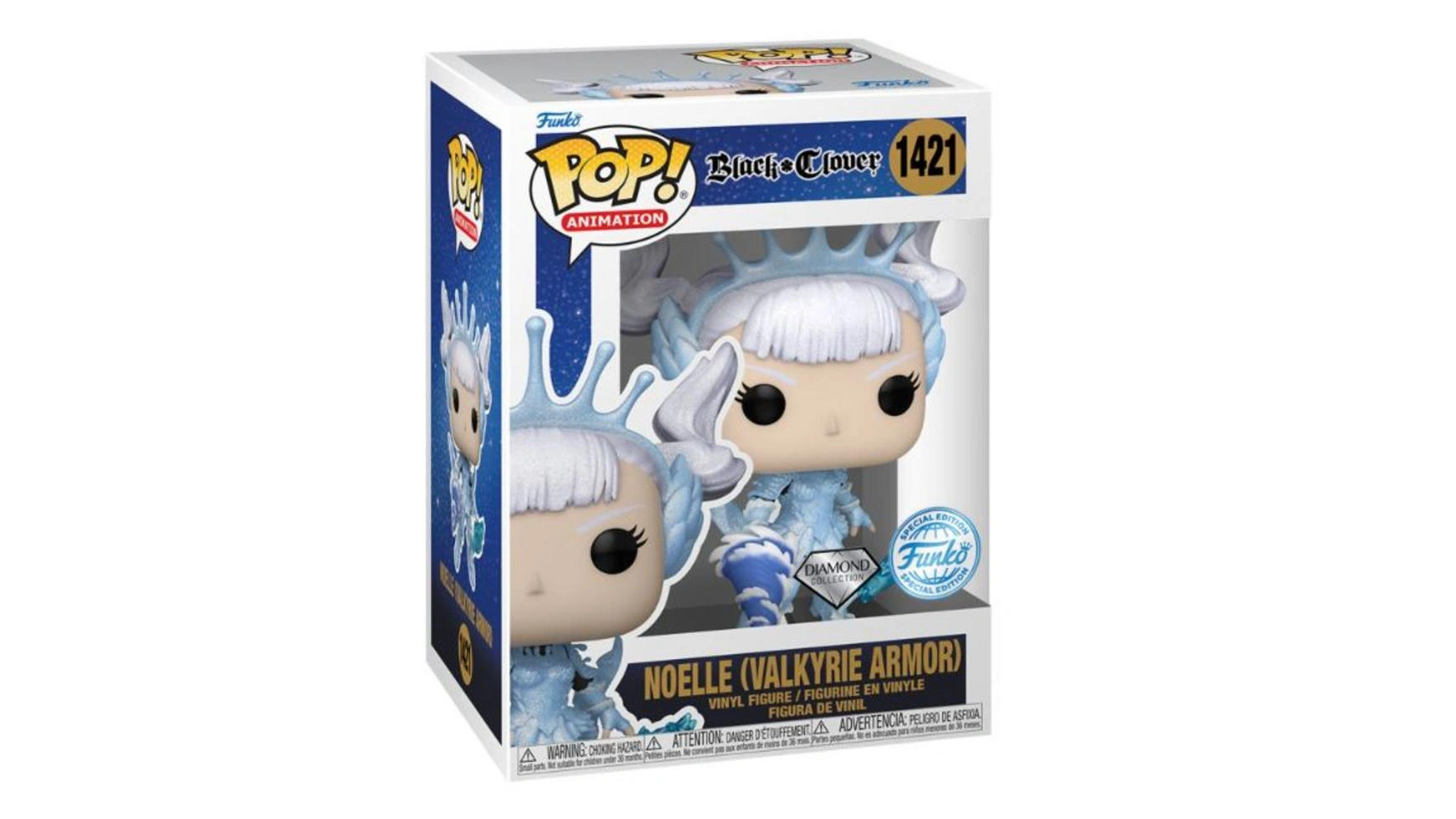 

Funko - Pop! Черный клевер Ноэль в виниле Valkyrie Armor Diamond Glitter