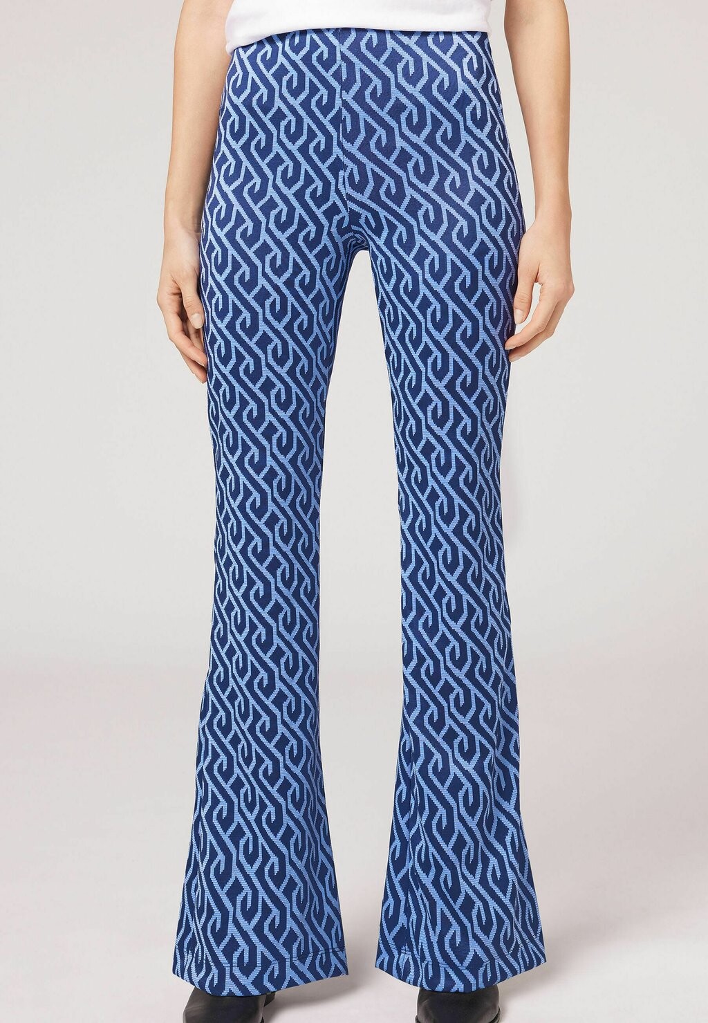 

Брюки GEOMETRIC Calzedonia, синий металлик