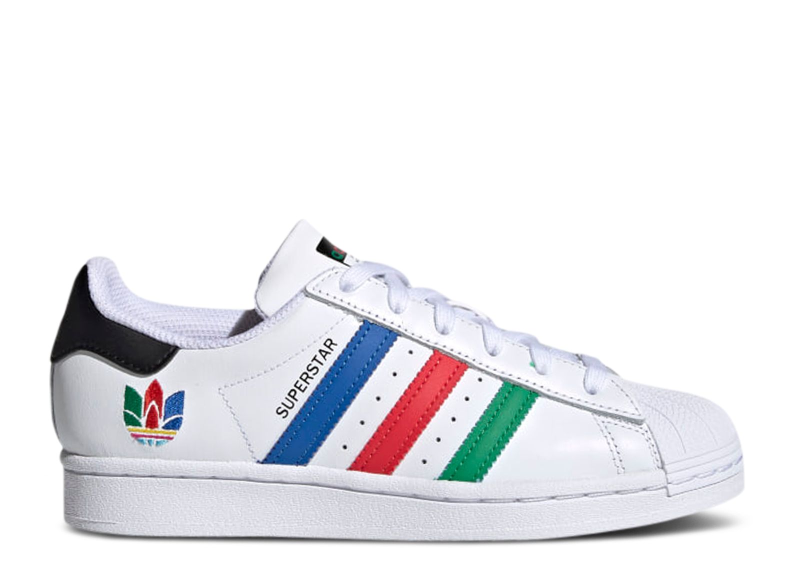 

Кроссовки adidas Superstar J 'Colorful Stripes - Cloud White', белый