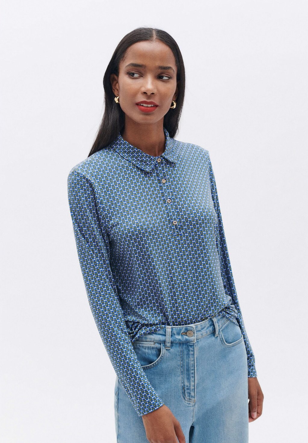 

Поло FRENCH BRAND FASHION ELEGANT MODERN TI Caroll, белый