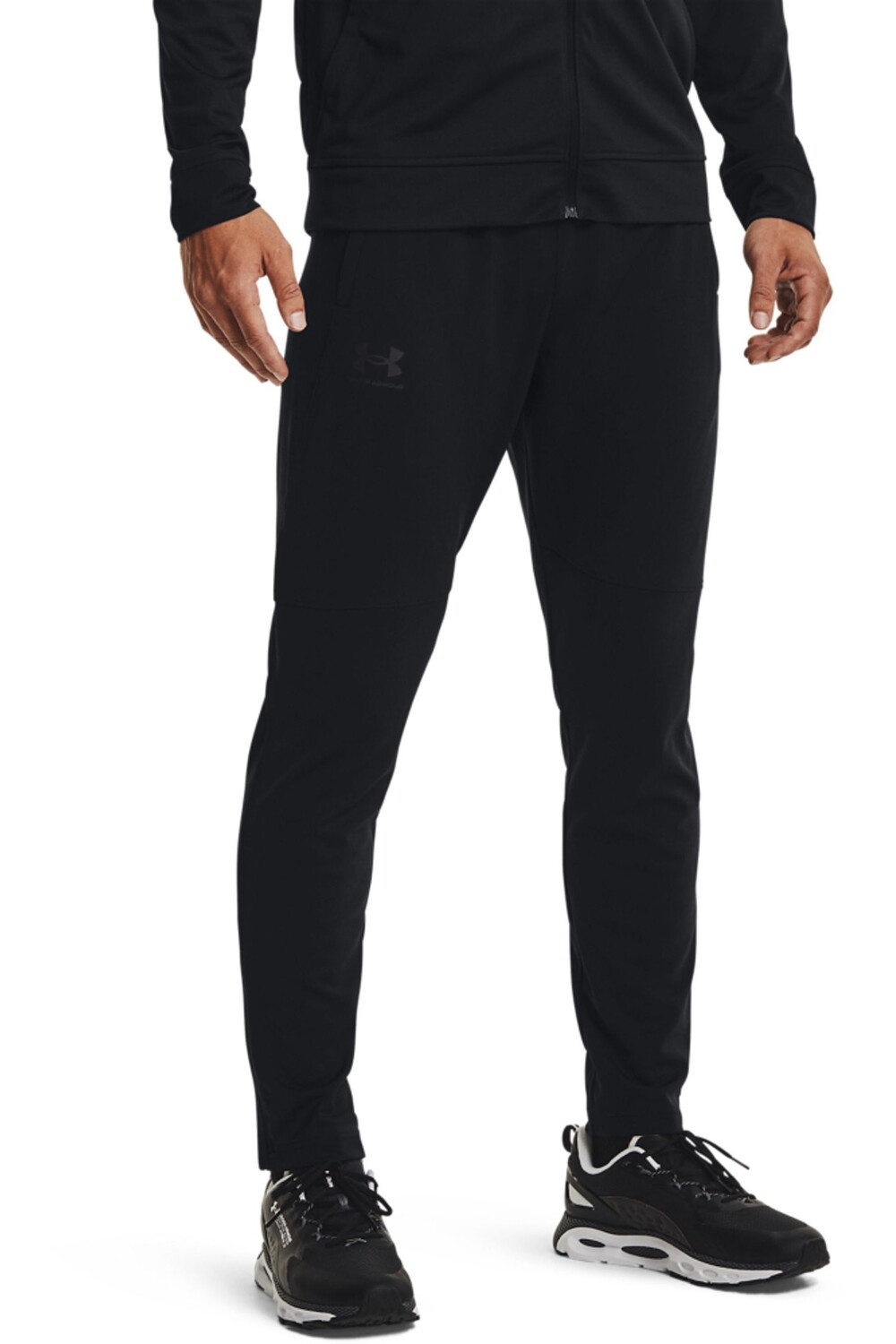 

Черные джоггеры из пике Under Armour, черный