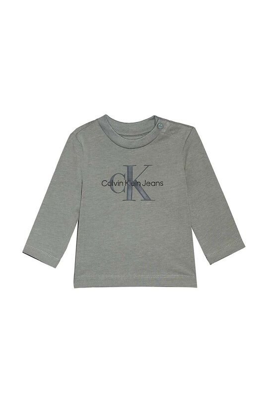 

Детский лонгслив Calvin Klein Jeans, зеленый