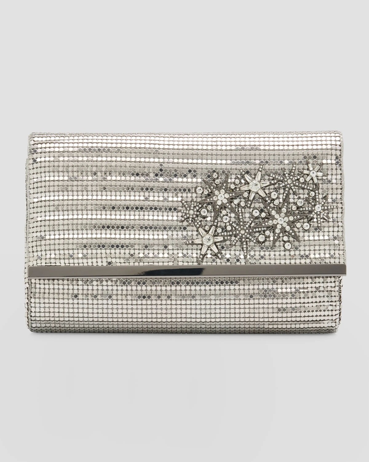 

Клатч Marilyn с декорированным клапаном Whiting & Davis, цвет Pewter