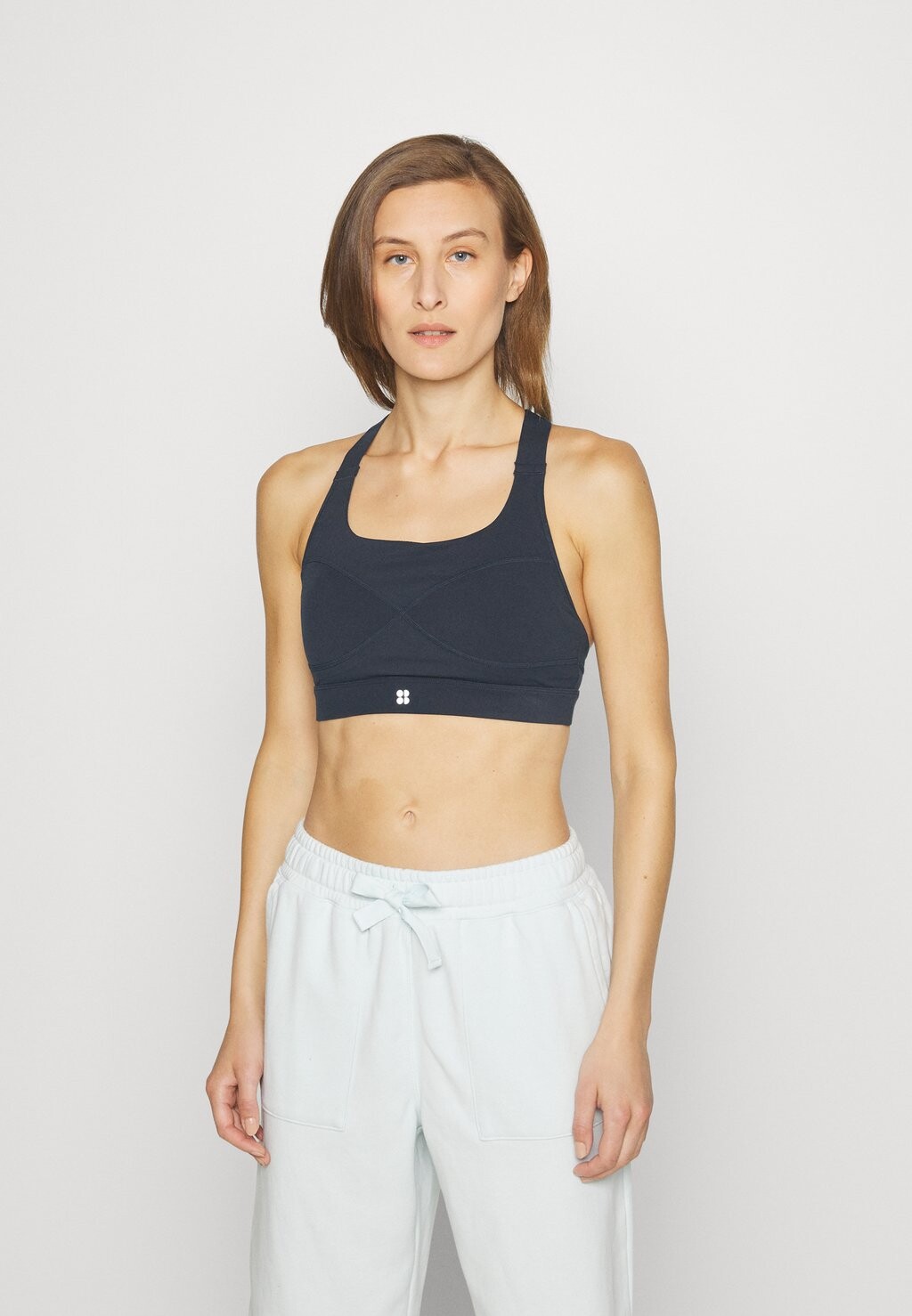 

Спортивный бюстгальтер со средней поддержкой Sweaty Betty, темно-синий