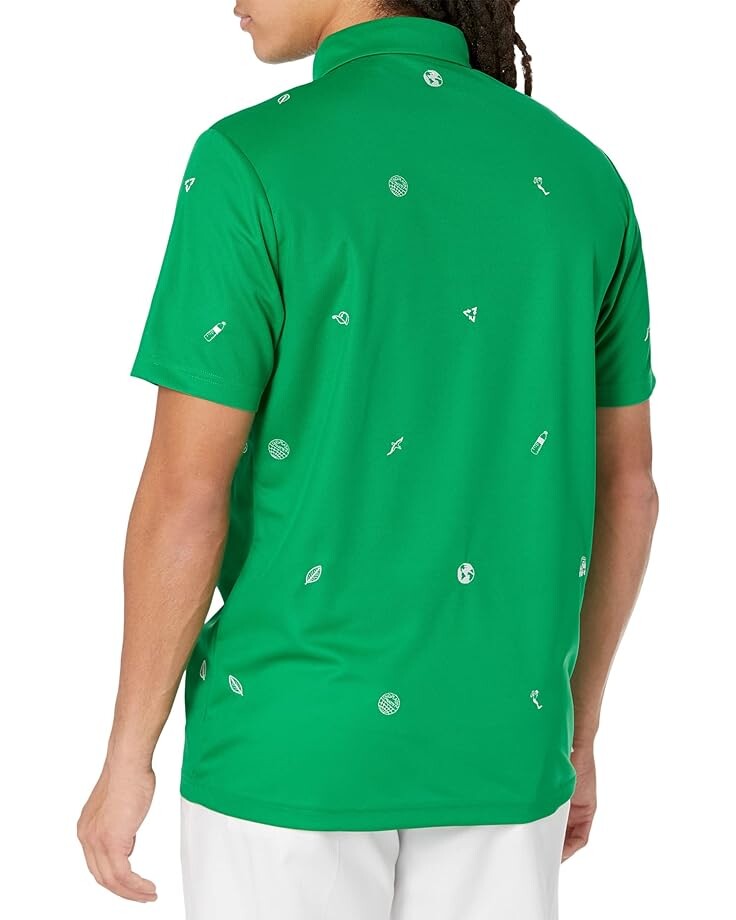 

Поло Adidas Aeroready Play Green Monogram Polo, зеленый