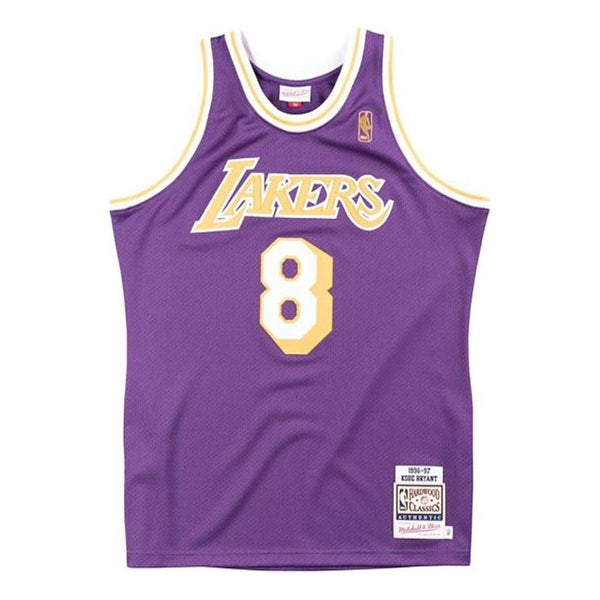 Майка Mitchell & Ness NBA Authentic Jersey 'Los Angeles Lakers - Kobe Bryant 1996-97', фиолетовый nba men s los angeles lakers 8 kobe bryant basketball jersey commemorative edition swingman jersey mesh embroidery men jerseys