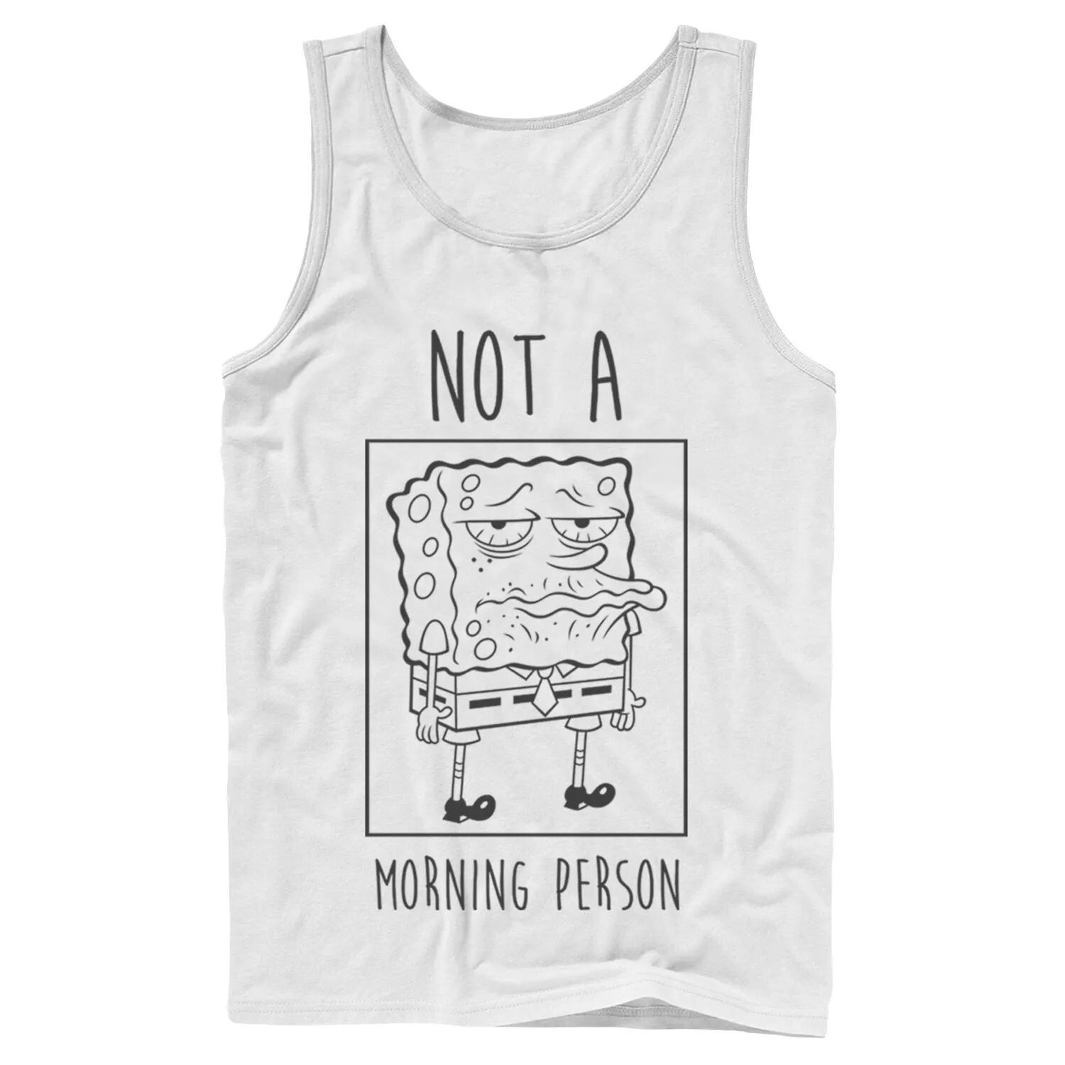 

Мужская майка с рисунком Nickelodeon SpongeBob SquarePants Not A Morning Person