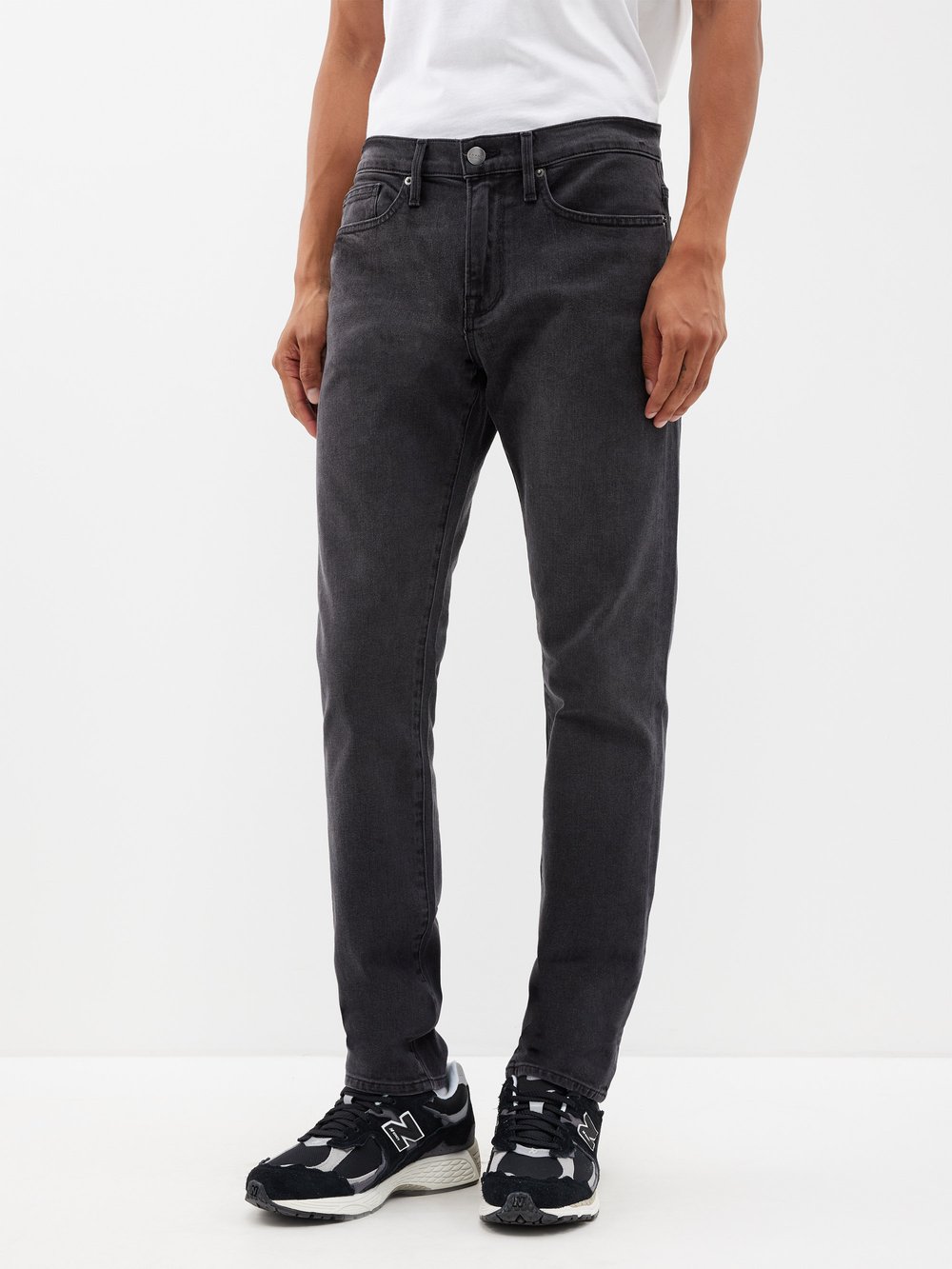 Джинсы l'homme узкого кроя FRAME, серый джинсы kiabi темно серые 42 размер