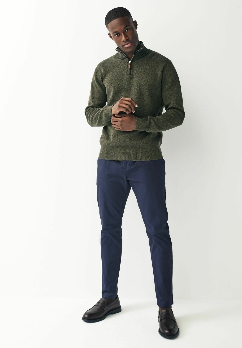

Свитер Premium Zip Neck Next, зеленый