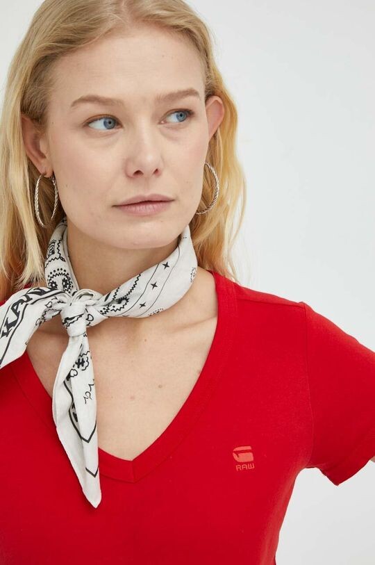 

Хлопковая футболка G-Star Raw, красный