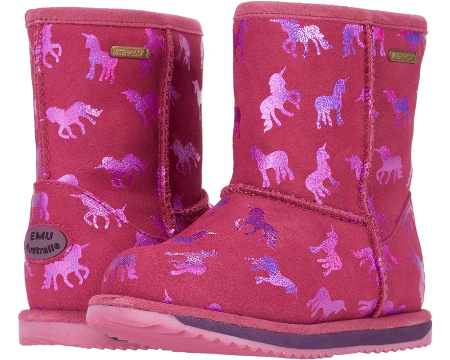 цена Ботинки Emu Australia Rainbow Unicorn Brumby, цвет Deep Pink
