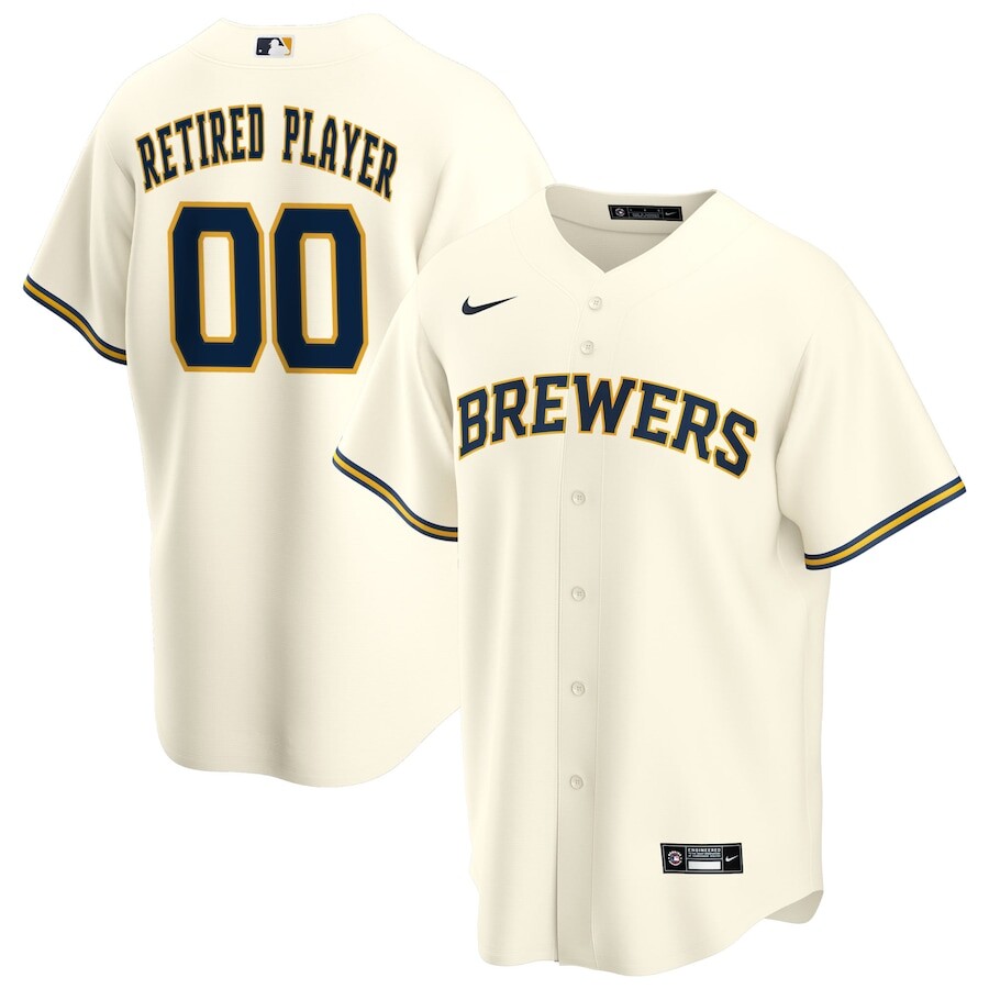 

Джерси Nike Milwaukee Brewers, кремовый