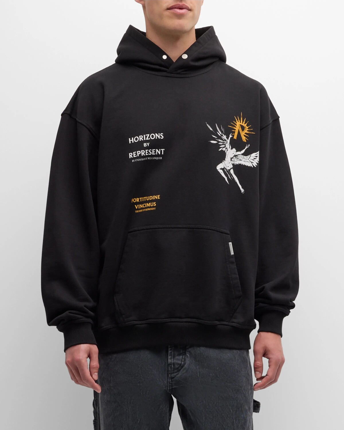 

Мужская толстовка Icarus REPRESENT, цвет Jet Black