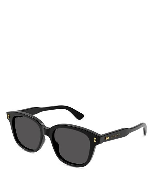

Солнцезащитные очки Kering Decor в квадратной форме, 52 мм Gucci, цвет Black
