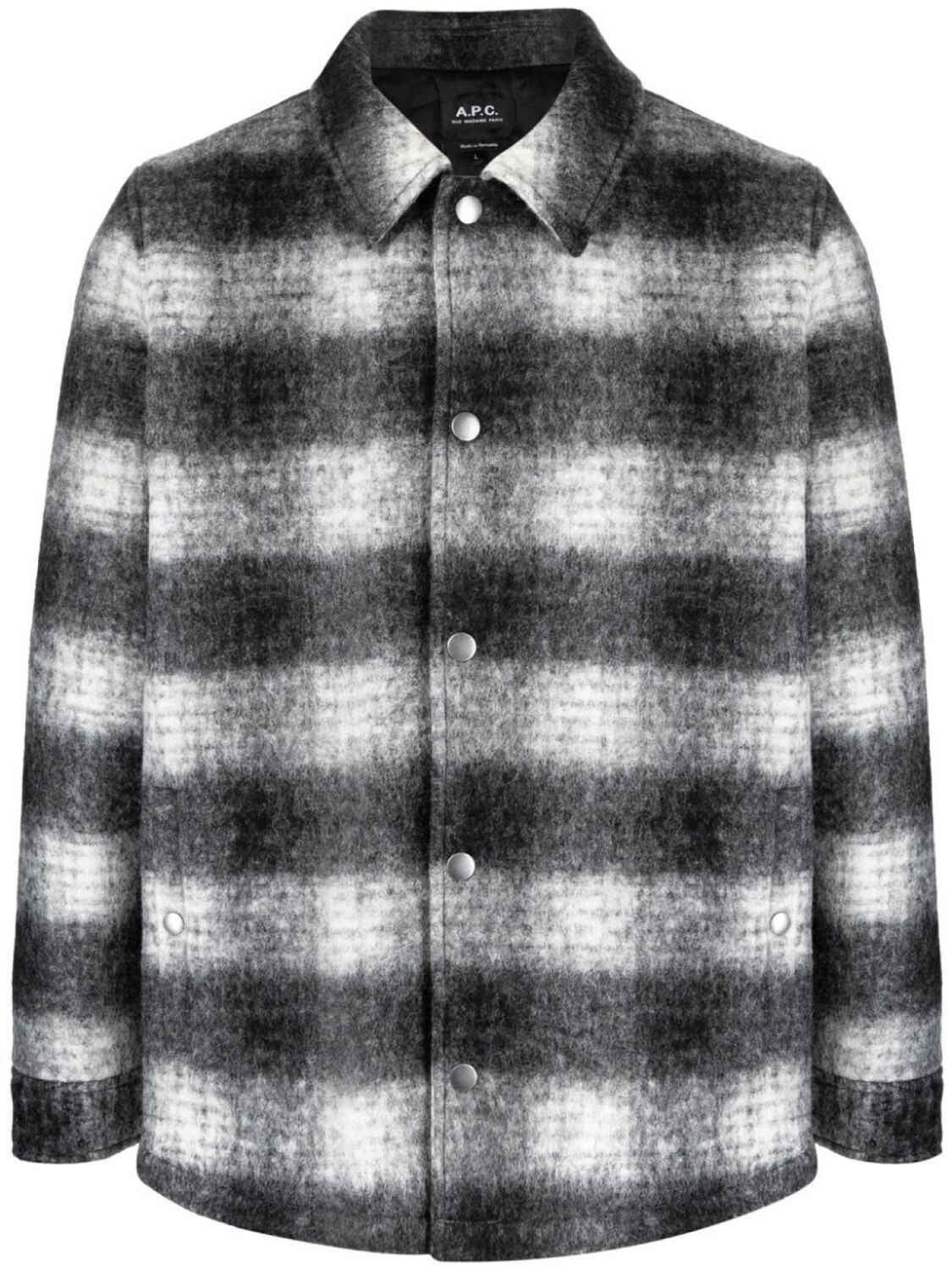 

A.P.C. рубашка Alan в клетку, черный