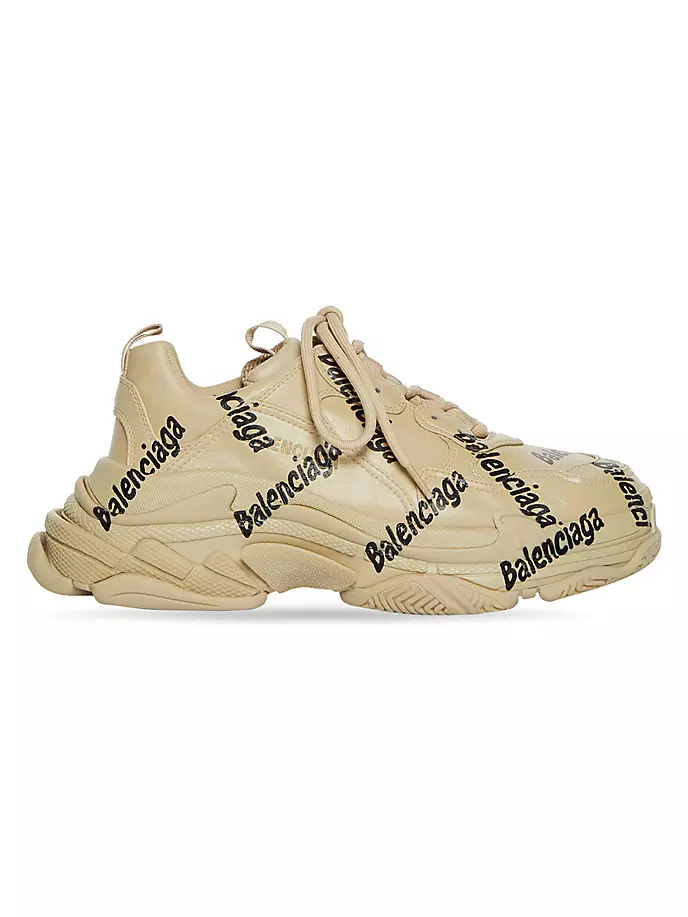 

Кроссовки с логотипом Triple S Balenciaga, черный