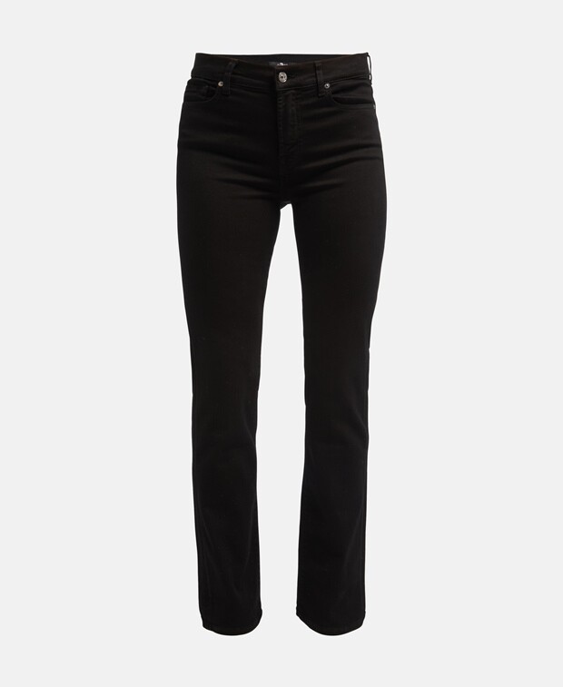 

Джинсы с вырезом 7 for all Mankind, антрацит
