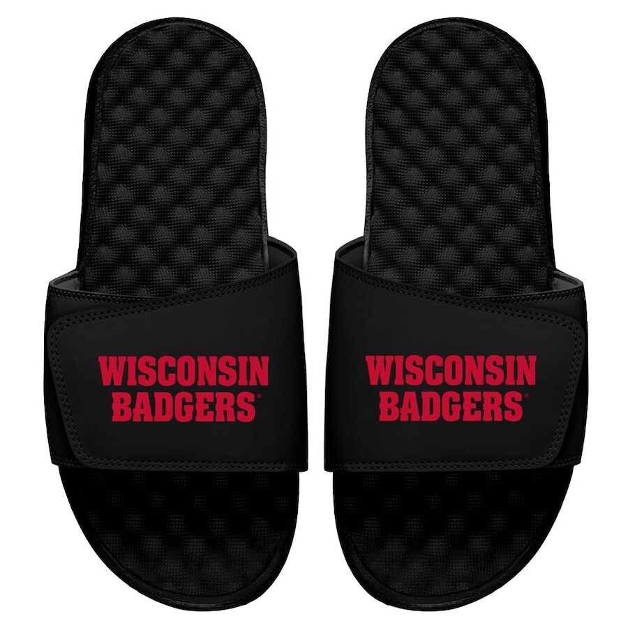 

Шлепанцы ISlide Wisconsin Badgers, черный