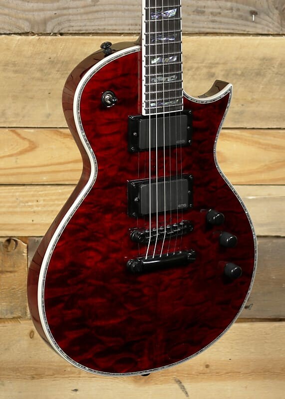 

Электрогитара ESP LTD Deluxe EC-1000QM Electric Guitar See Thru Black Cherry