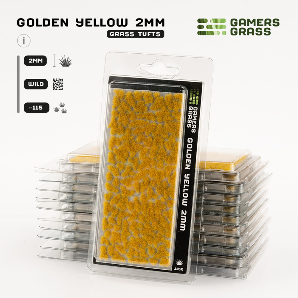 

Аксессуары Gamers Grass Gamers Grass Tufts: Golden Yellow - Wild 2mm