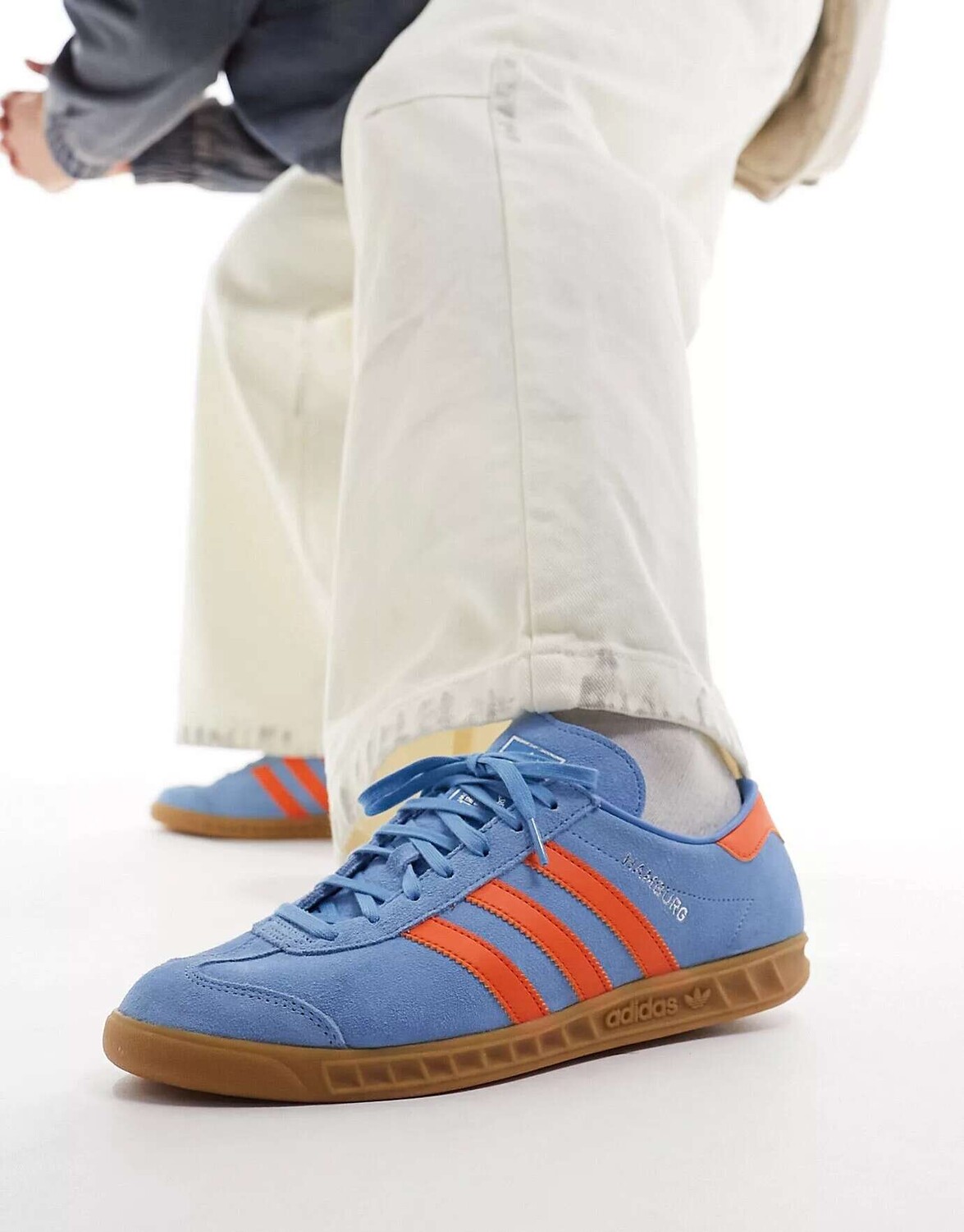 

Кроссовки adidas Originals Hamburg синего/оранжевого цвета, Синий