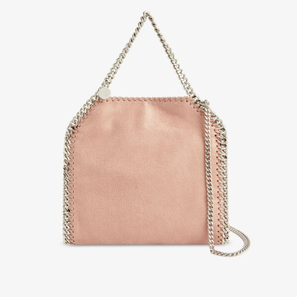 Миниатюрная тканая сумка через плечо falabella Stella Mccartney, розовый