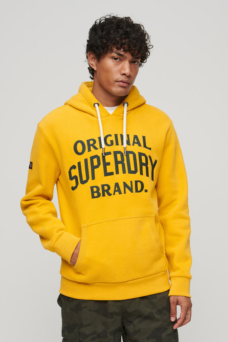 

Толстовка с рисунком Athletic Script Superdry, золотой, Желтый