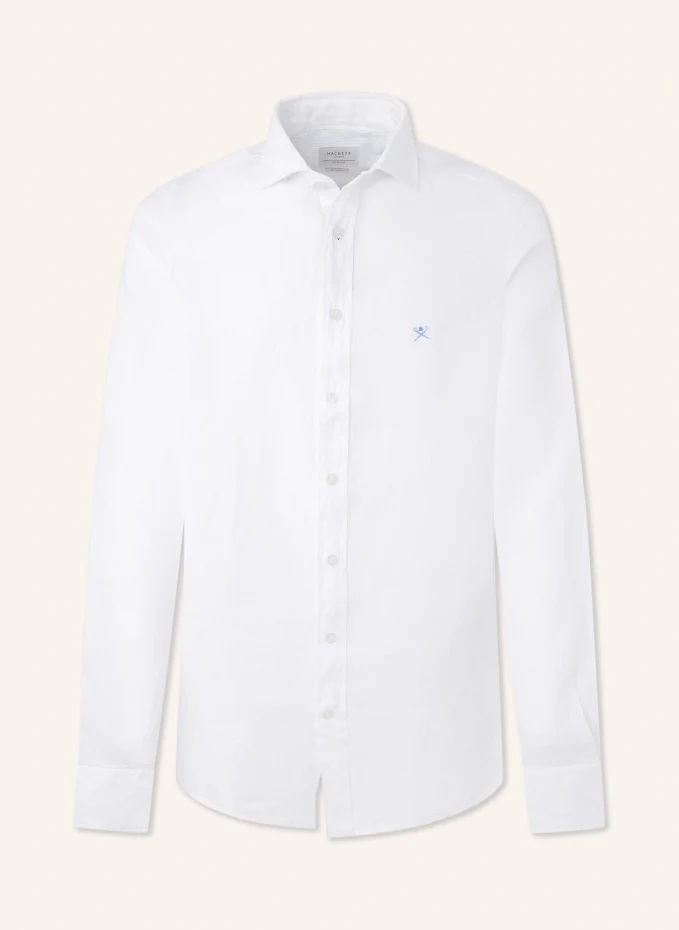 

Повседневная рубашка garment dye linen Hackett London, белый