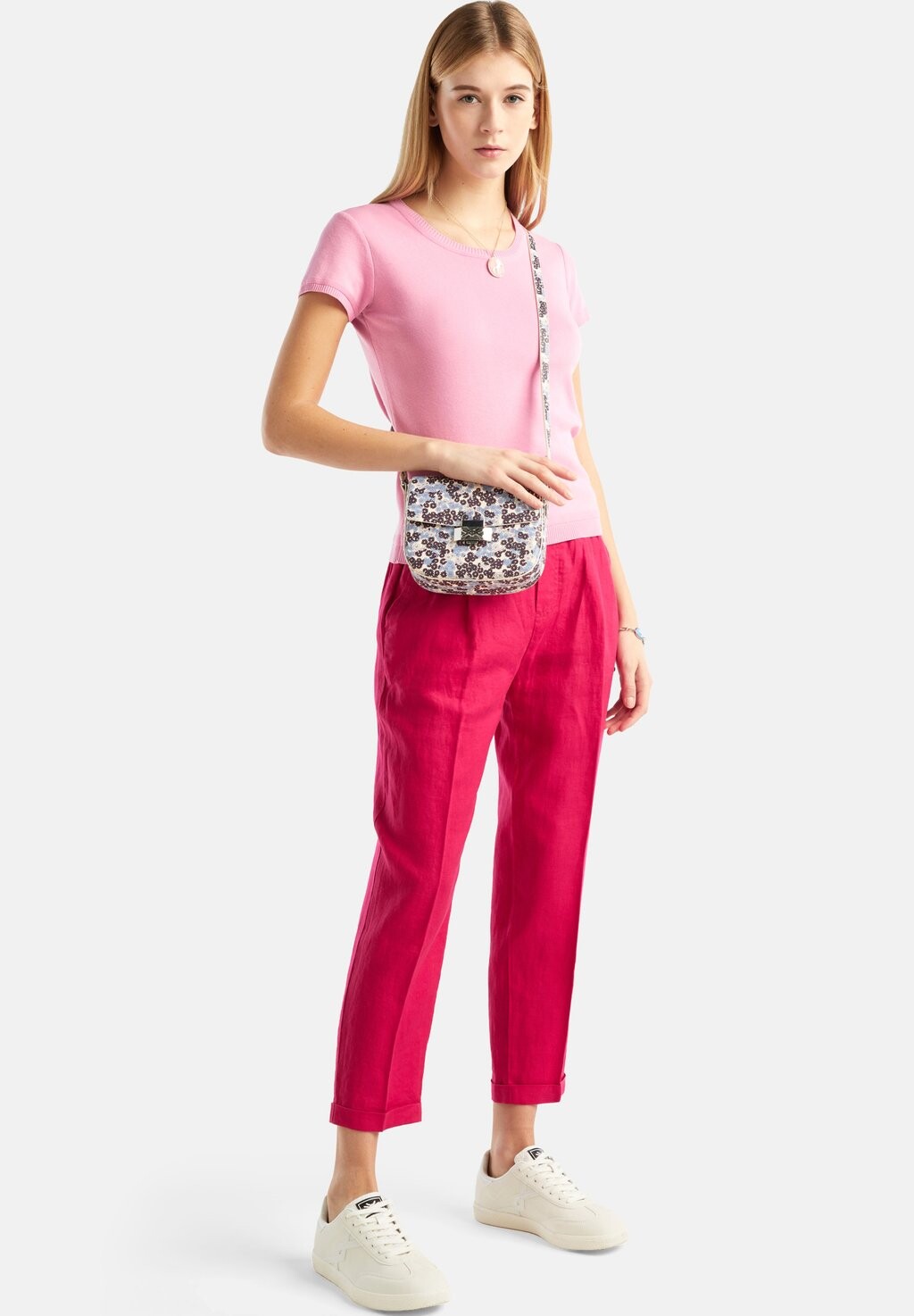 

Брюки REGULAR FIT ELASTICATED WAIST FRENCH POCKETS United Colors of Benetton, красный
