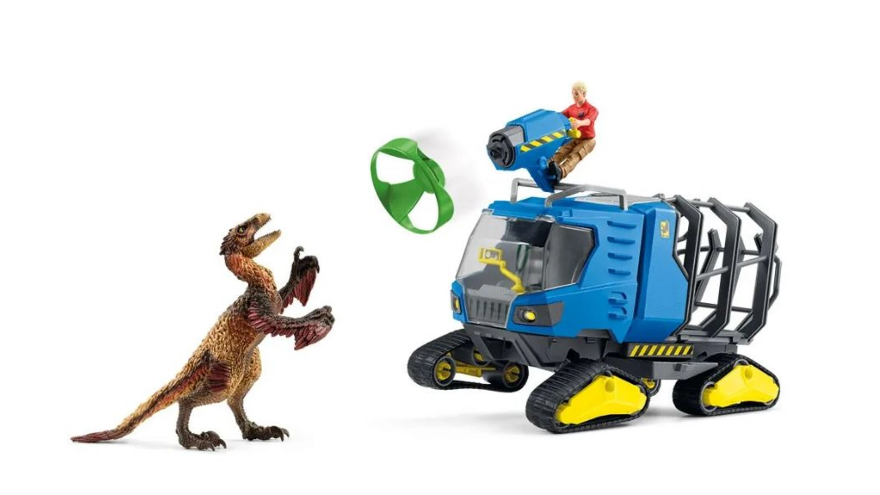 Schleich Гусеничная машина с динозавром пазлы 140 мир динозавров collection dinosaurs