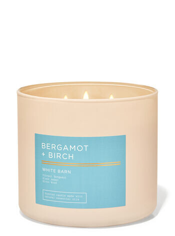 

Свеча с 3 фитилями Bergamot & Birch, 14.5 oz / 411 g, Bath and Body Works