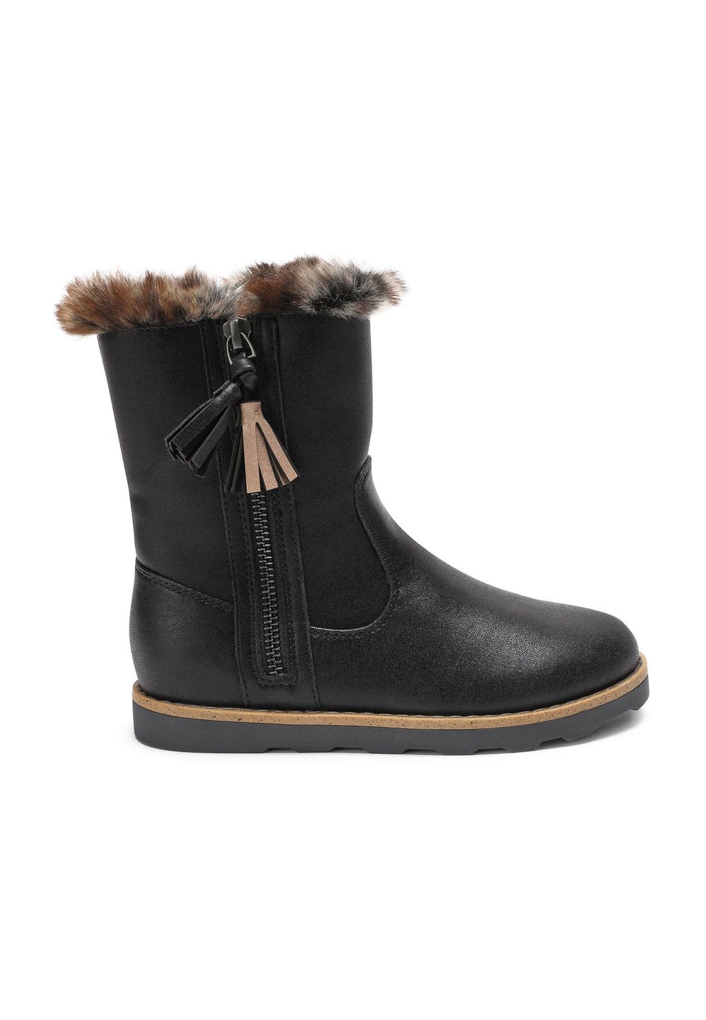 Зимние ботинки Warm Faux-Fur Lined Zip Bootsfit (F) Next, черный ботинки мужские wrangler marlon zip fur s wm22091 062 зимние черные 43