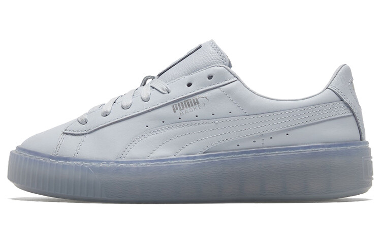 

Женские туфли для скейтбординга Puma Basket Platform Core, голубой/серебристый
