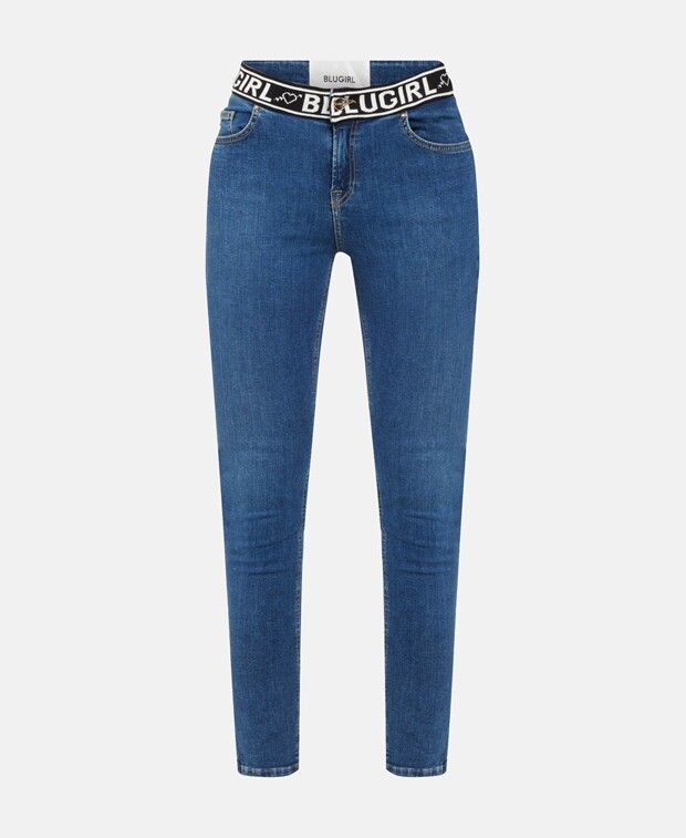 

Джинсы узкого кроя Blugirl Blumarine, синий